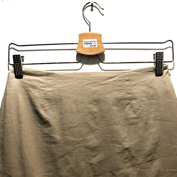 PrettyGirl Beige Tan Mini Body-con Pull On Pencil Skirt Size XS - Picture 4 of 8